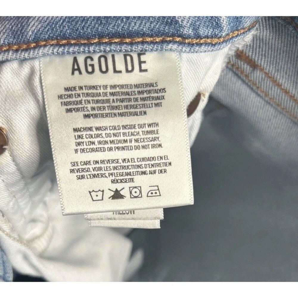 Agolde Toni Mid Rise Straight Jeans Size 26 in Willow - Picture 6 of 7